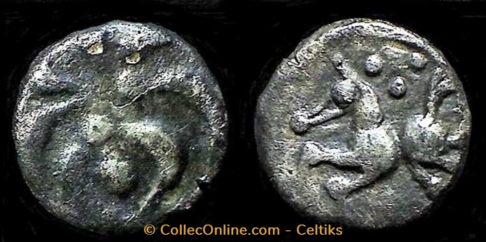 denier d'argent au rameau monnaies antiques celtes denier argent au rameau