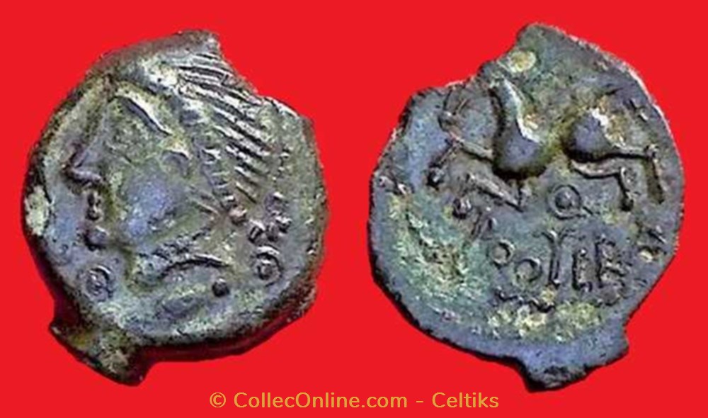 bronze ROVECA - classe 3 a monnaies antiques celtes bronze roveca classe 3 a