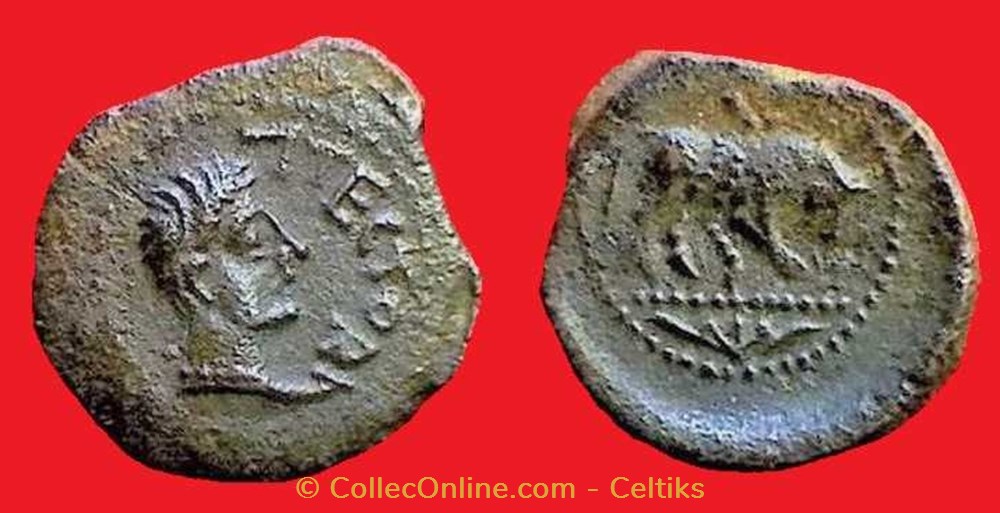 bronze ATECTORI monnaies antiques celtes bronze atectori