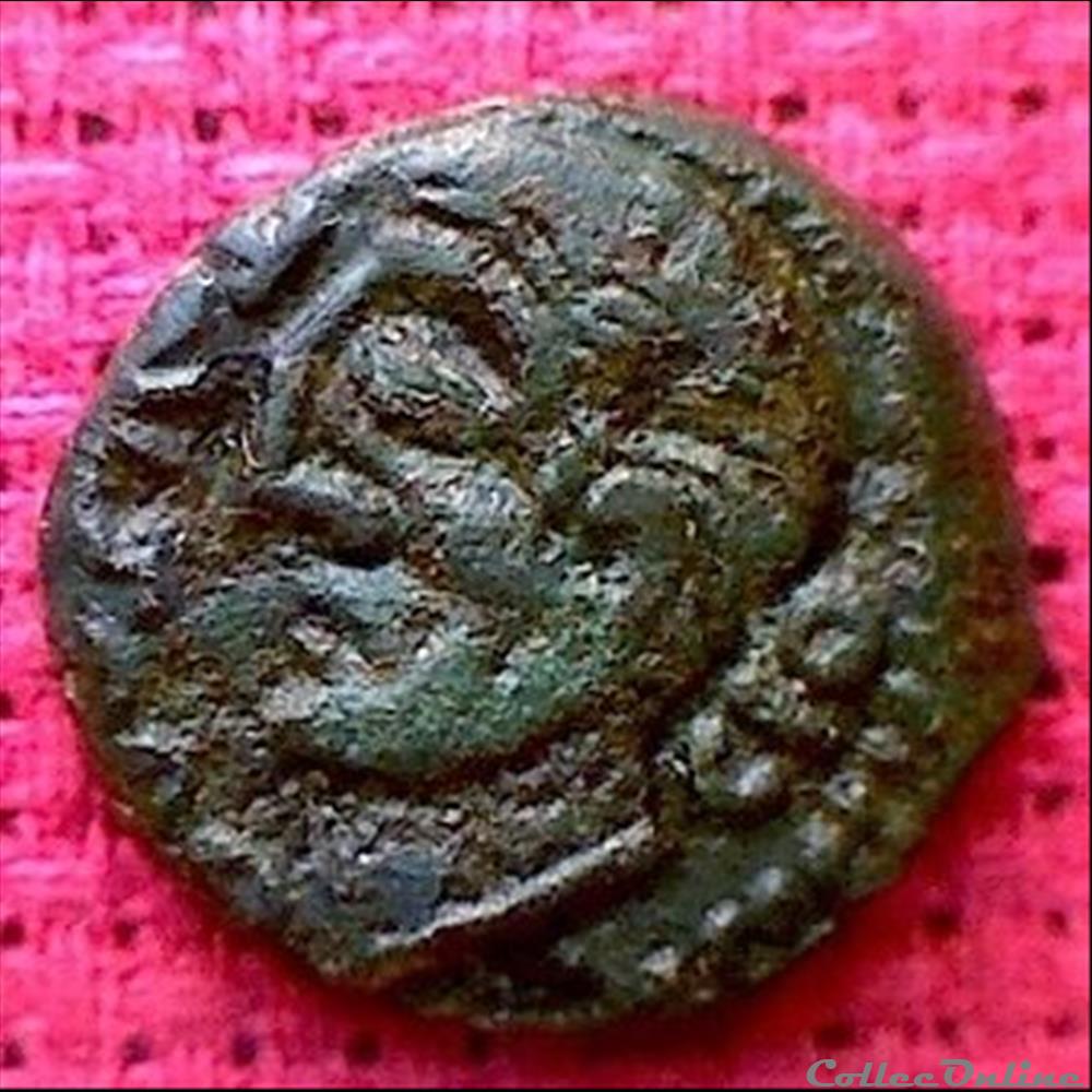 monnaie antique gauloise lion