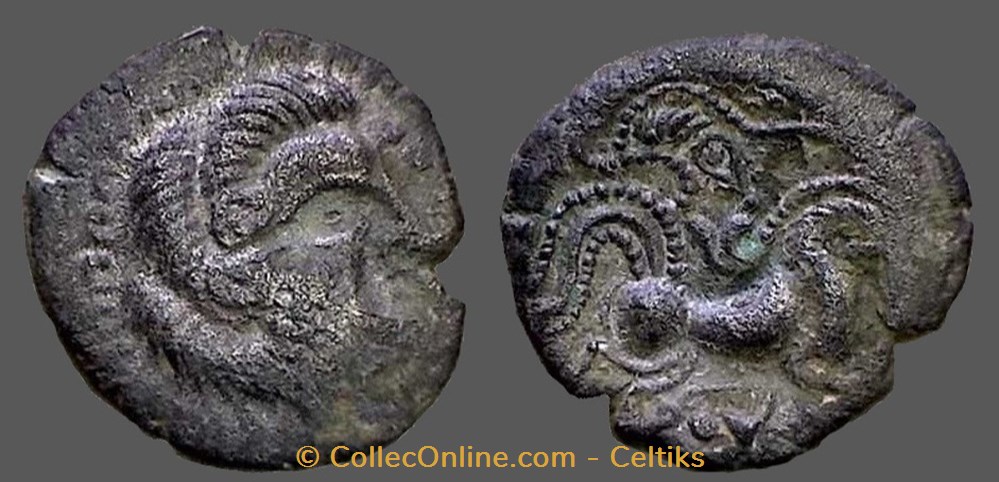statère de billon - classe 2 monnaies antiques celtes statere de billon classe 2
