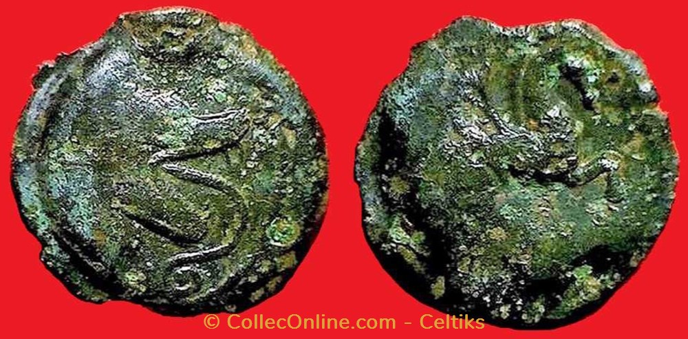 bronze au loup et au pégase monnaies antiques celtes bronze au loup et au pegase
