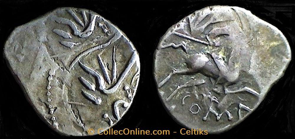 denier au cavalier ? / COMA monnaies antiques celtes denier au cavalier coma