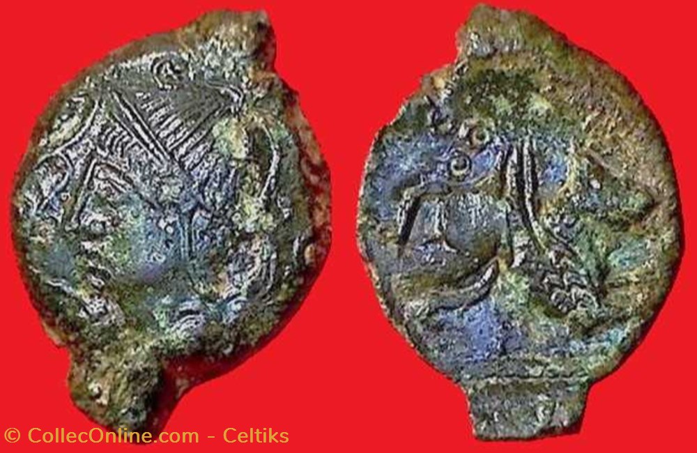 bronze ROVECA - classe 1 b monnaies antiques celtes bronze roveca classe 1 b