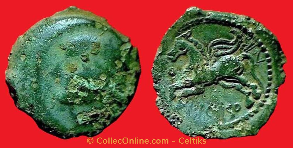 bronze CRICIRONIS type 2 monnaies antiques a celtes bronze cricironis type 2