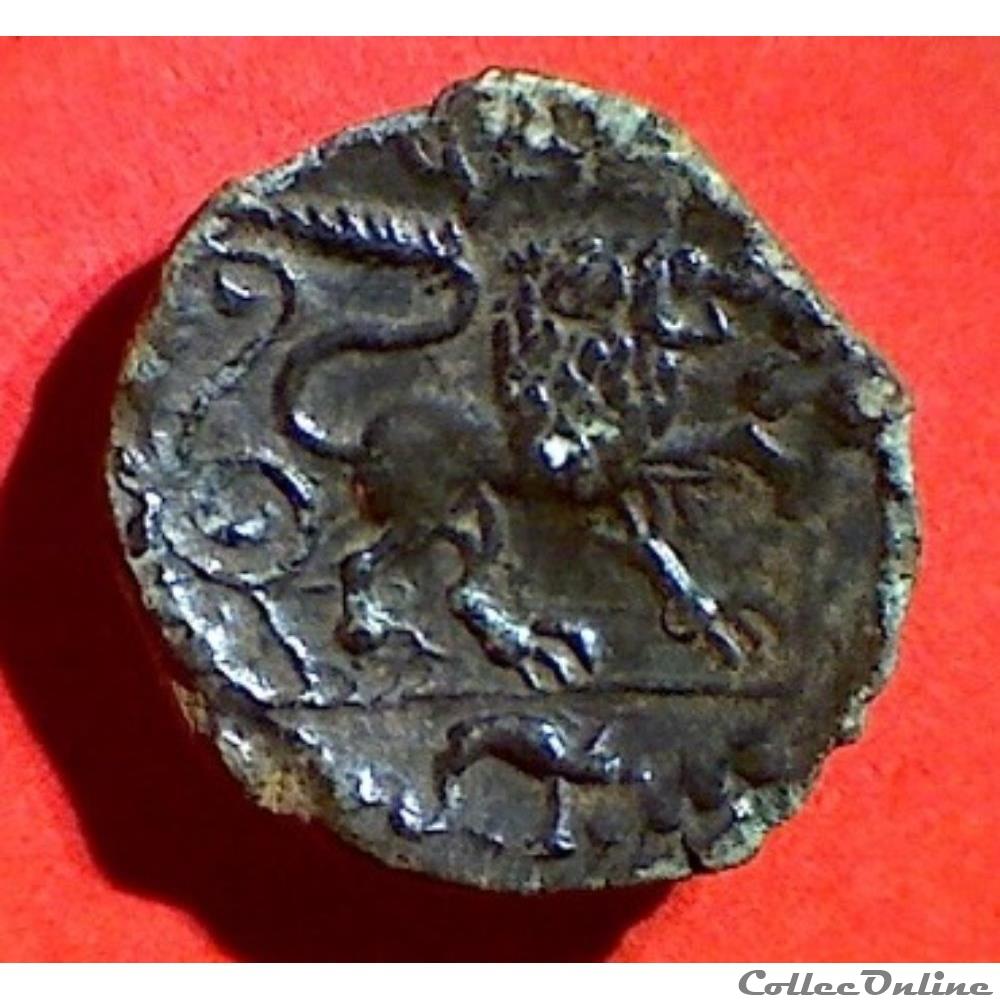 Série 84 DT 649 bronze SVTICOS au lion monnaie antique gauloise serie 84 dt 649 bronze svticos au lion