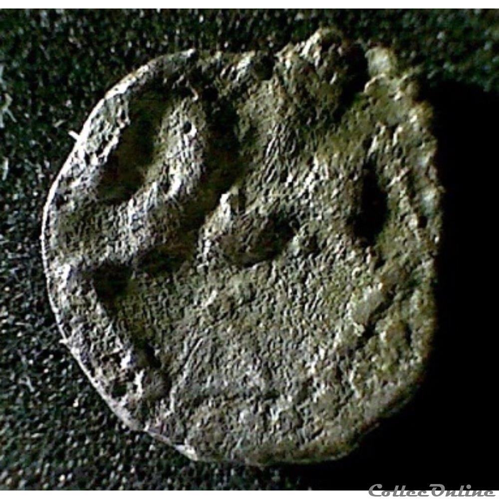 série 1286 DT 3711 var fraction au cheval et au triangle monnaie antique gauloise serie 1286 dt 3711 var fraction au cheval et au triangle