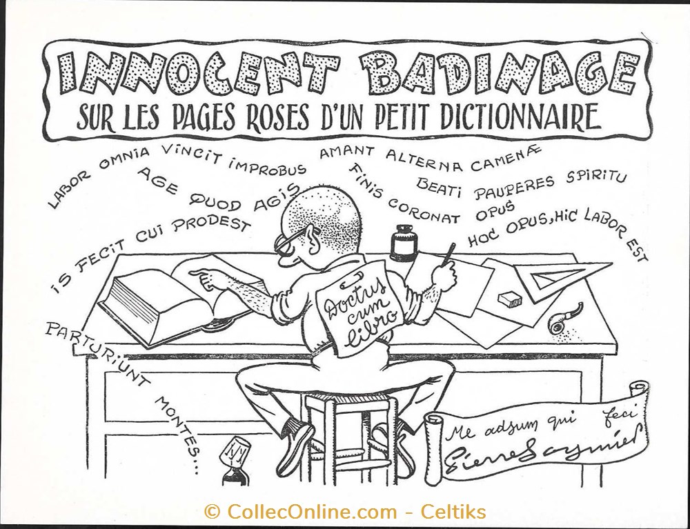 PIERRE SOYMIER innocent badinage - laboratoire MICHEL ROBILLIART science pharmacie pierre soymier innocent badinage laboratoire michel robilliart