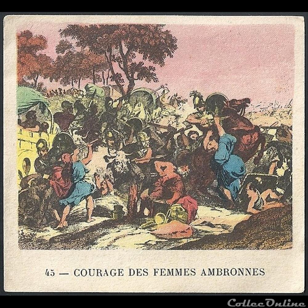 chromo image alimentaire touristique courage des femmes ambronnes