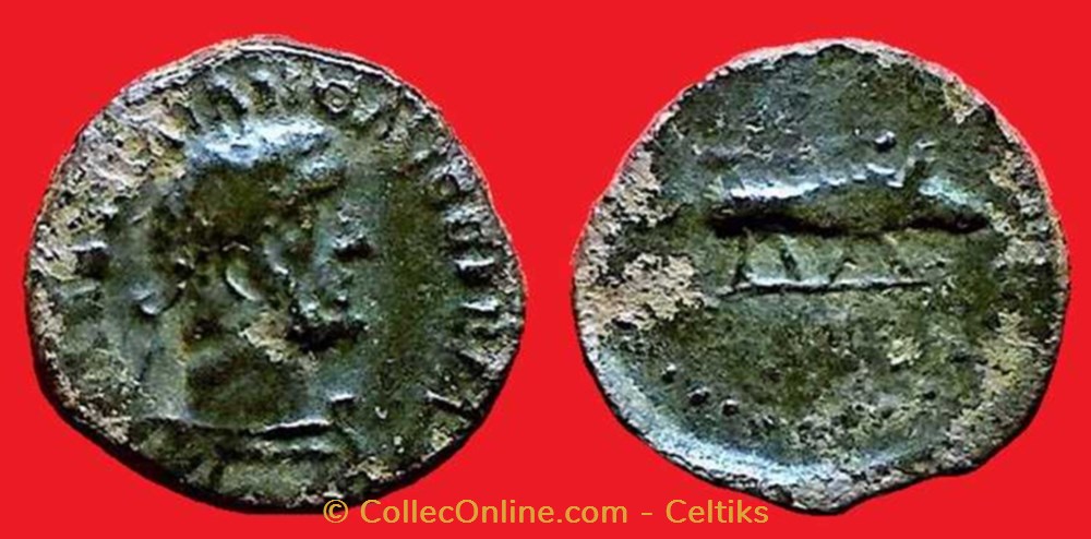 imitation du quadrans de TRAJAN monnaies antiques celtes imitation du quadrans de trajan
