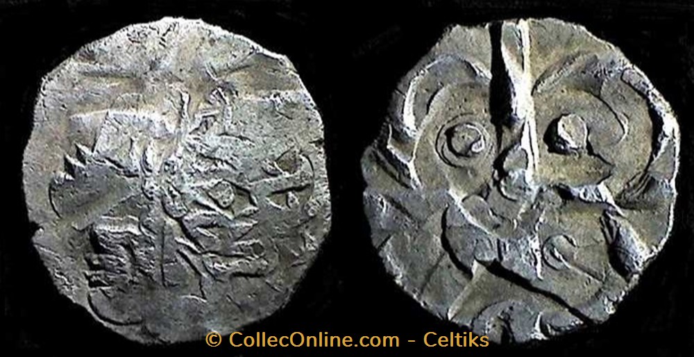 drachme à la tête négroïde monnaies antiques celtes drachme a la tete negroide