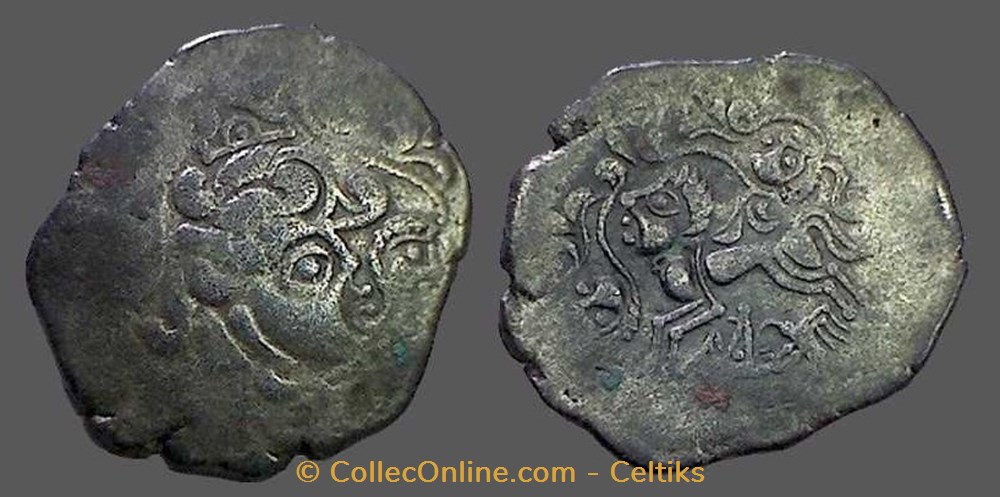 OSIMES statère au sanglier et à l'aigle monnaies antiques celtes osimes statere au sanglier et a aigle