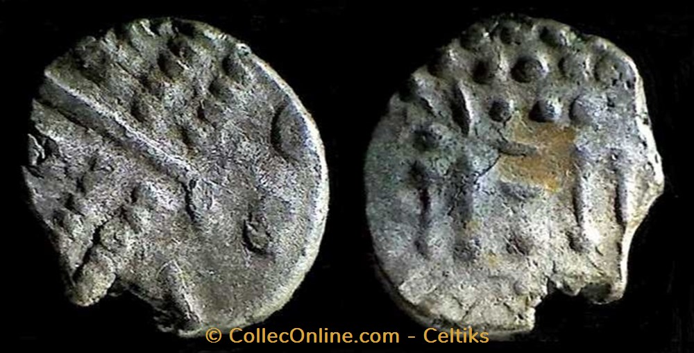 statère de billon DUROTRIGAN E monnaies antiques celtes statere de billon durotrigan e