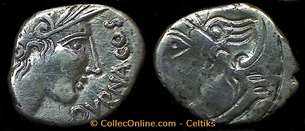 denier au cavalier DVRNACOS / ? monnaies antiques celtes denier au cavalier dvrnacos