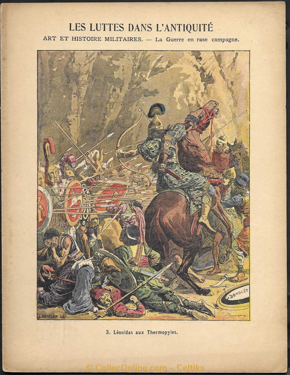 protège cahier - les luttes dans l'antiquité documents anciens buvards cahiers illustres protege cahier les luttes dans antiquite