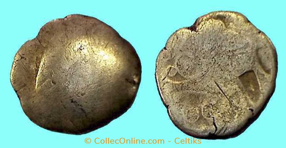 flan d'électrum monnaies antiques celtes flan electrum