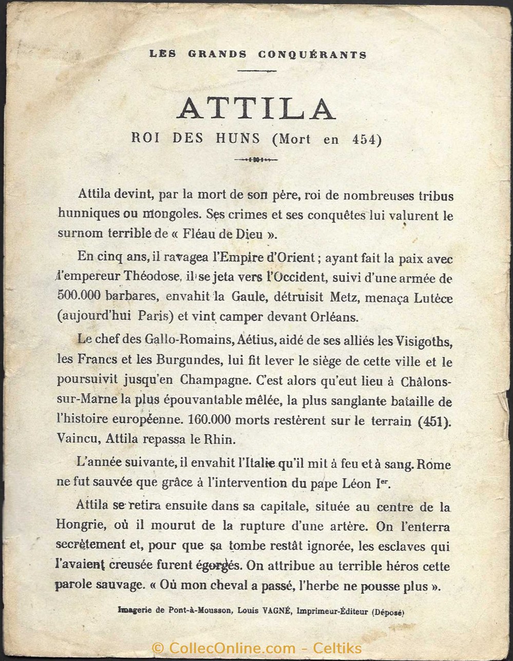 protège cahier - ATTILA documents anciens buvards cahiers illustres protege cahier attila