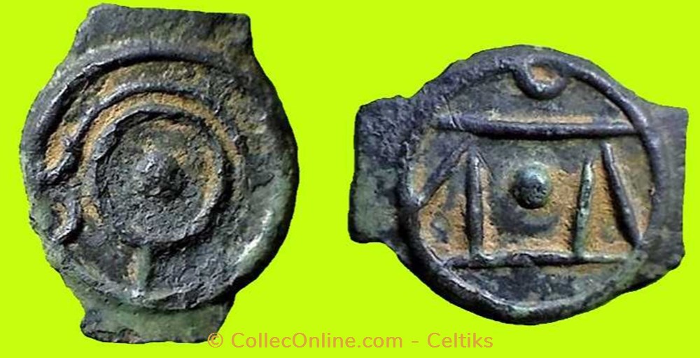 potin au taureau chargeant monnaies antiques celtes potin au taureau chargeant