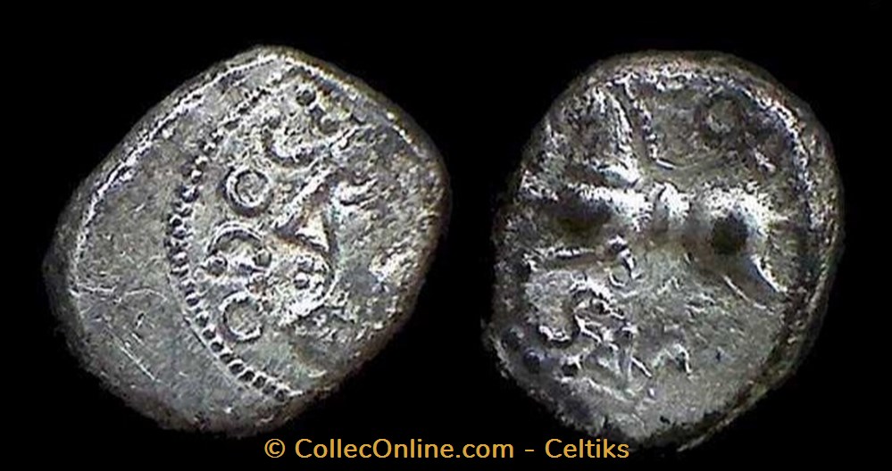 denier Q.DOCI / SAMF - type 2 monnaies antiques celtes denier q doci samf type 2