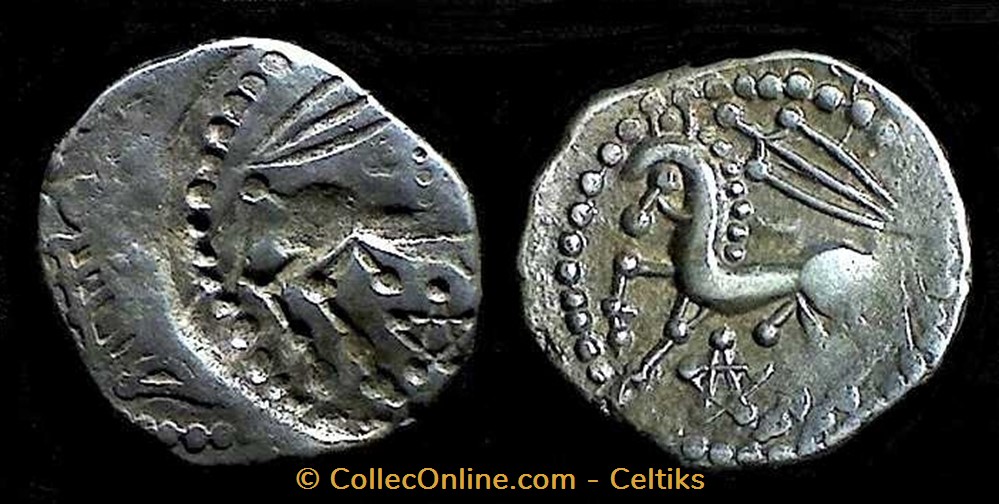 denier au glaive et au pentagramme monnaies antiques celtes denier au glaive et au pentagramme