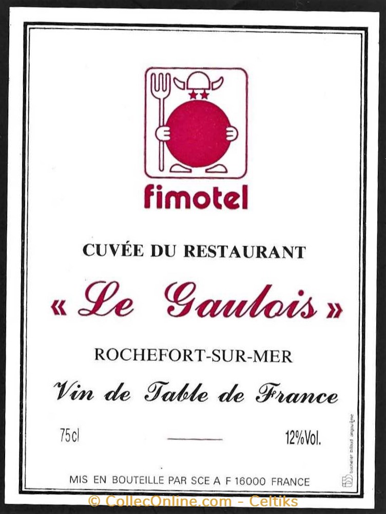 art de la table argenterie bistrot alimentation etiquettes vin le gaulois