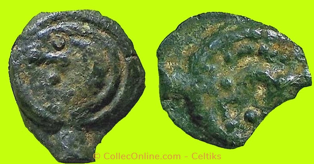 potin au sanglier enseigne - b monnaies antiques celtes potin au sanglier enseigne b
