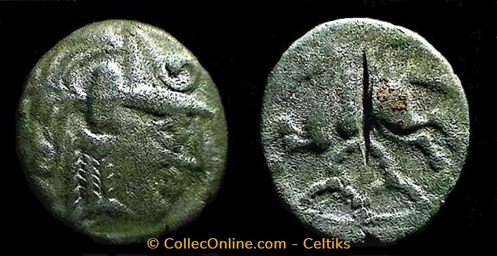 Votif - quinaire à la tête casquée à droite - Coins - Ancient