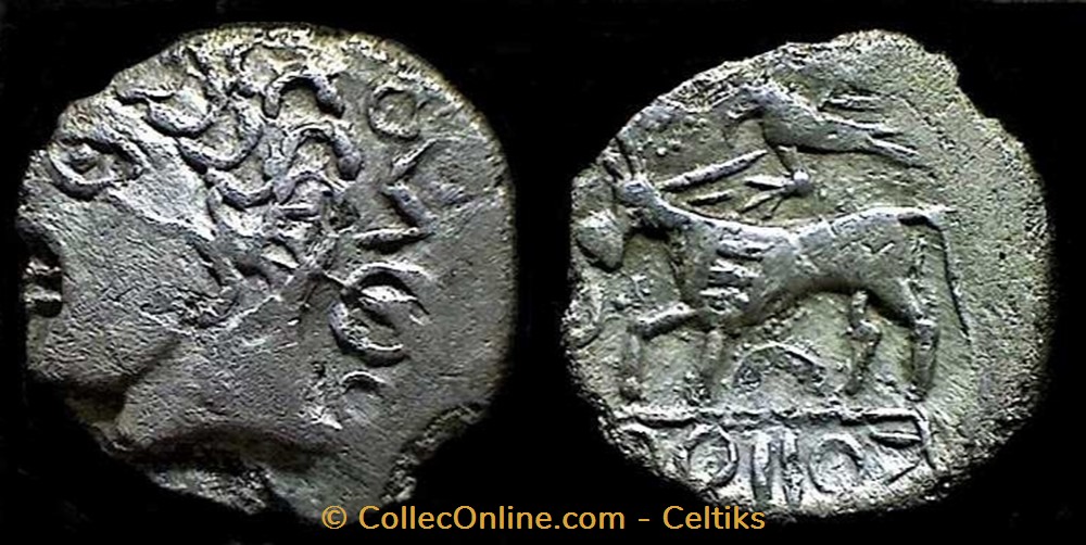monnaies antiques celtes drachme koiioc au taureau et a oiseau