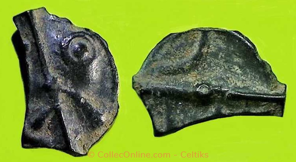 potin à la cocarde monnaies antiques celtes potin a la cocarde