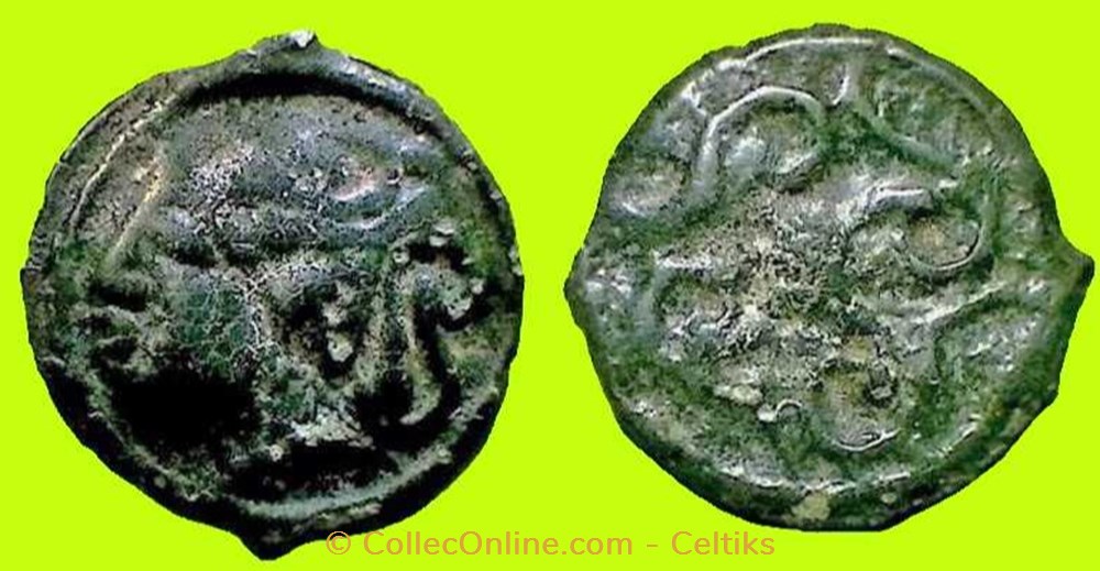 potin aux volutes cruciformes monnaies antiques celtes potin aux volutes cruciformes