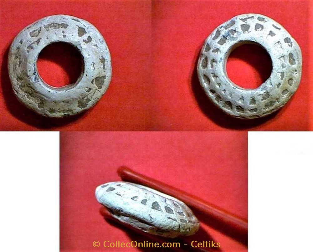 fusaïole - biconvexe art antiquites archeologie europe fusaiole biconvexe