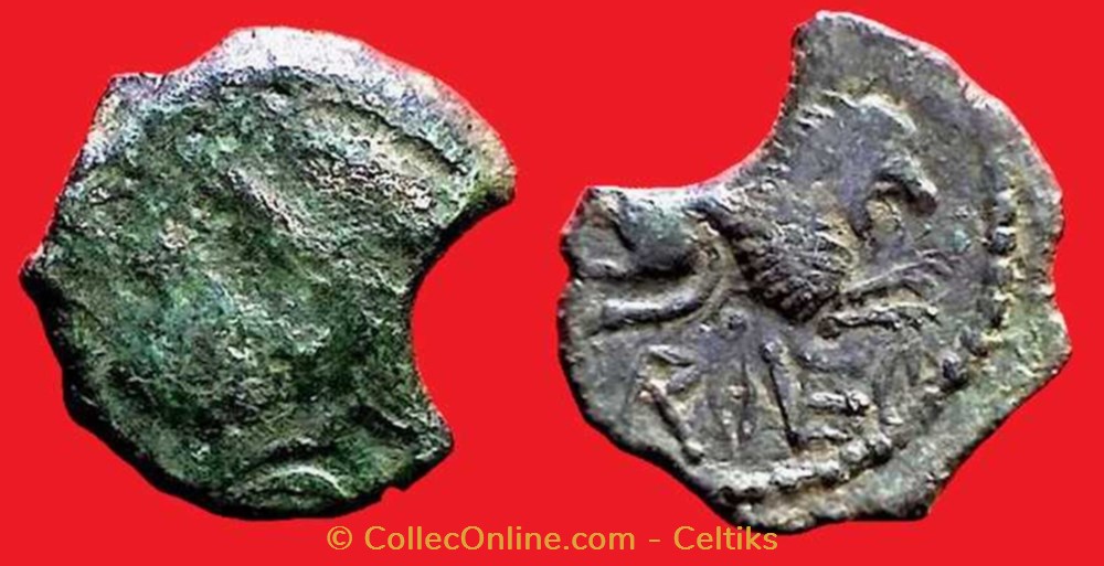 bronze ROVECA - classe 4 monnaies antiques celtes bronze roveca classe 4