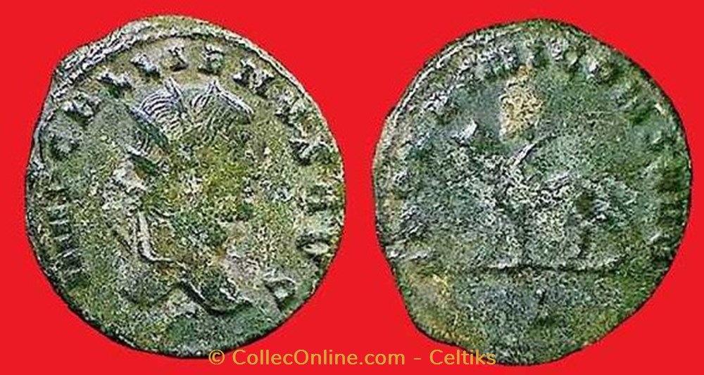 GALLIEN - griffon à gauche monnaies antiques romaines imperiales et republicaines gallien griffon a gauche