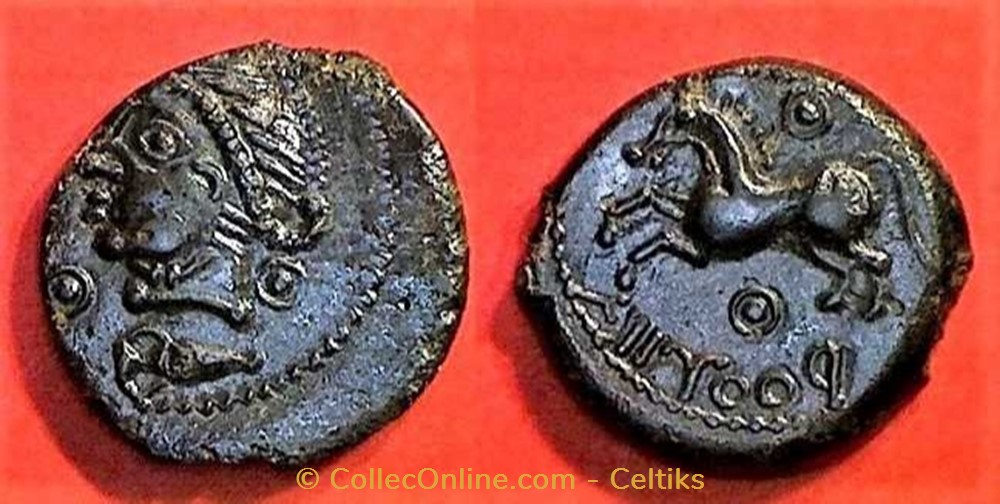 bronze ROVECA / POOYIKA monnaie antique av jc ap gauloise bronze roveca pooyika