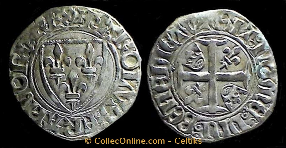 CHARLES VI monnaies france royales charles vi