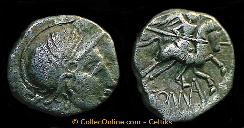 denier au cavalier ? / COMA monnaies antiques celtes denier au cavalier coma