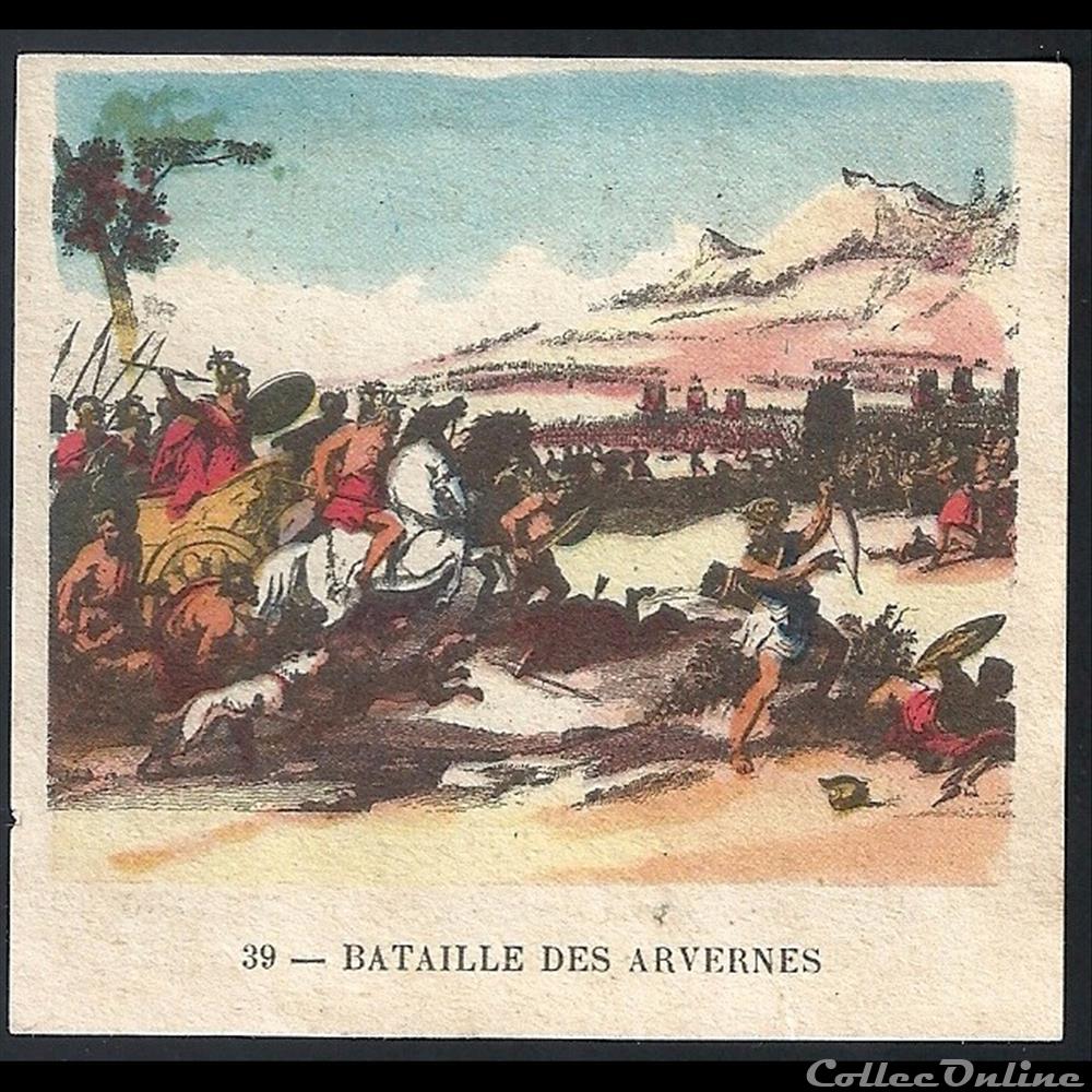 bataille des arvernes chromo image alimentaire touristique bataille des arvernes