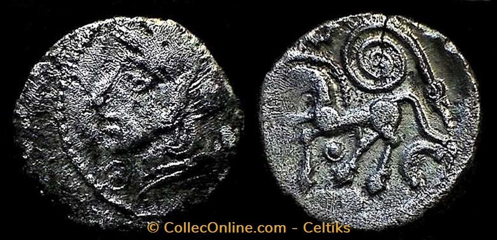 denier au lituus monnaies antiques celtes denier au lituus