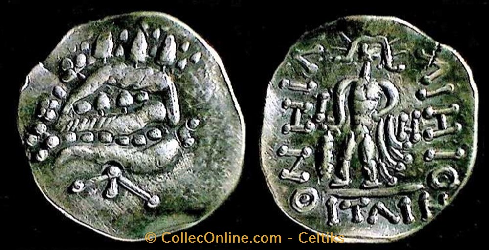 DANUBE - tétradrachme imitation de THASOS monnaies antiques celtes danube tetradrachme imitation de thasos