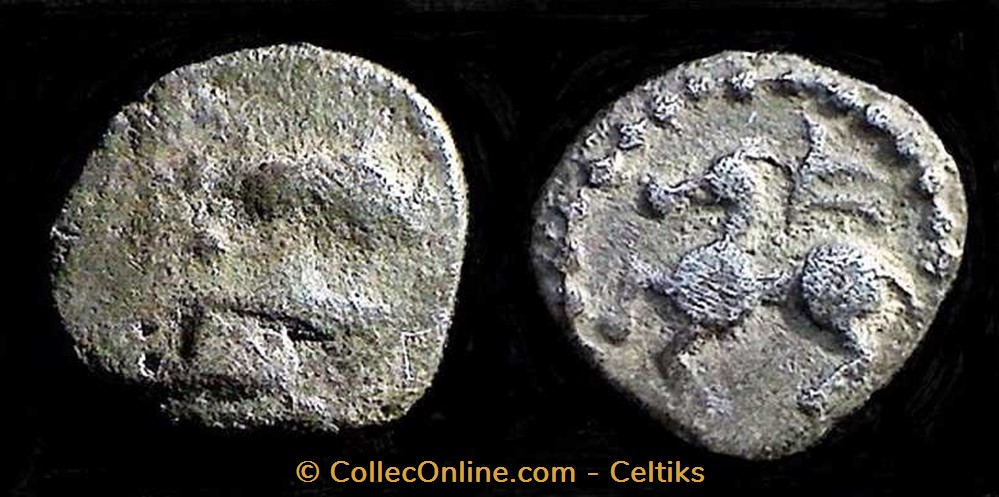 fraction au cheval et au rameau monnaies antiques celtes fraction au cheval et au rameau
