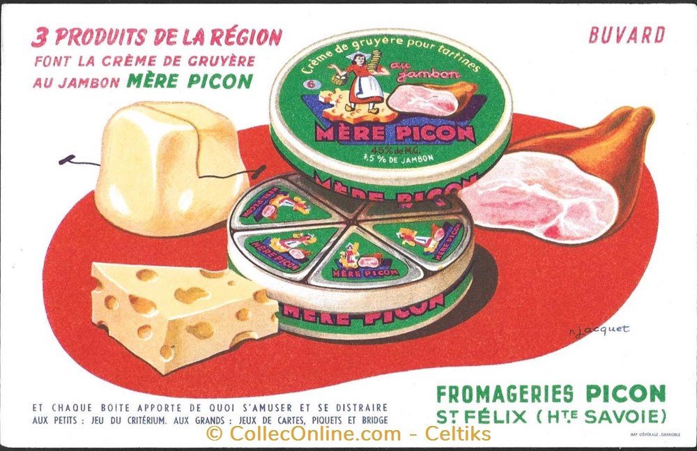 buvard - alimentation MERE PICON objets publicitaires buvards buvard alimentation mere picon