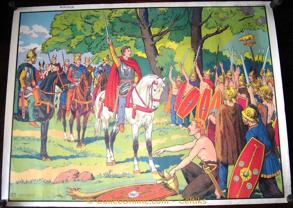 tableau d'école - l'appel de VERCINGETORIX science enseignement tableau ecole appel de vercingetorix