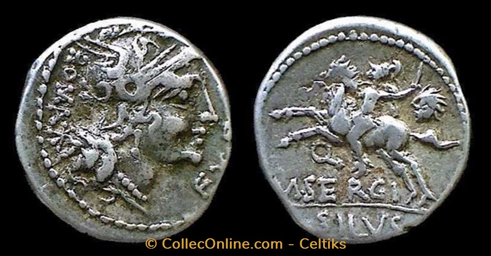 SERGIA monnaies antiques romaines imperiales et republicaines sergia