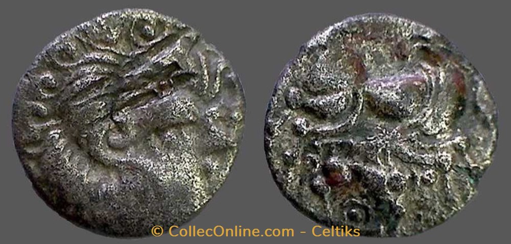 monnaies antiques celtes quart de statere de billon classe 3