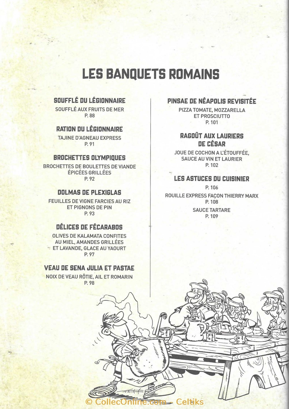 livres bd revues cuisine les baquets asterix