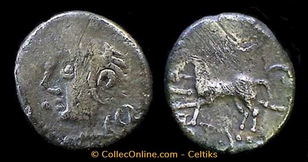 denier KALETEDOY - A2 monnaies antiques celtes denier kaletedoy a2