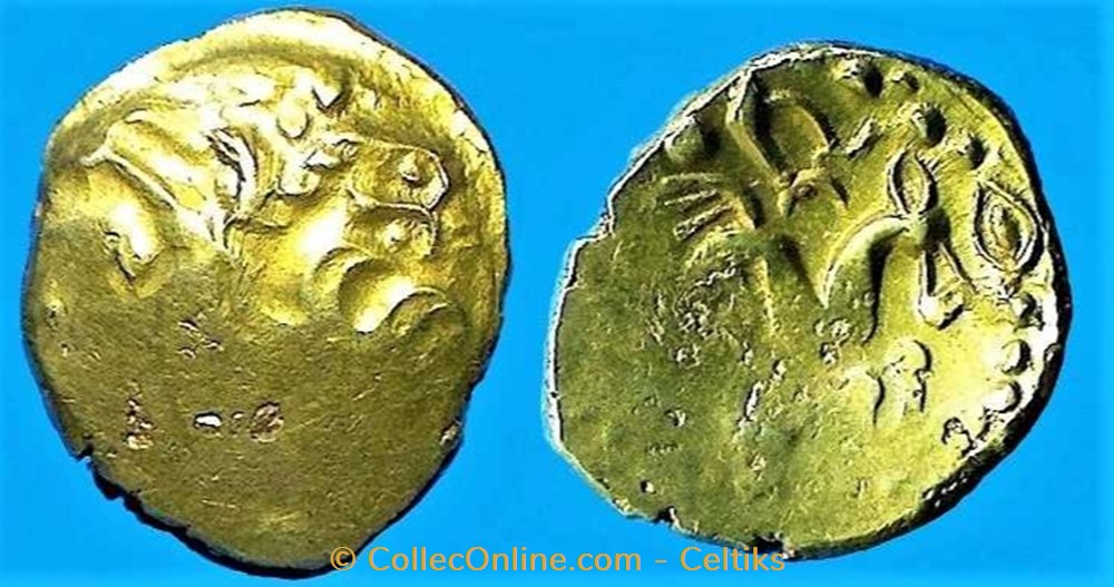 statère à l'ancre monnaies antiques celtes statere a ancre