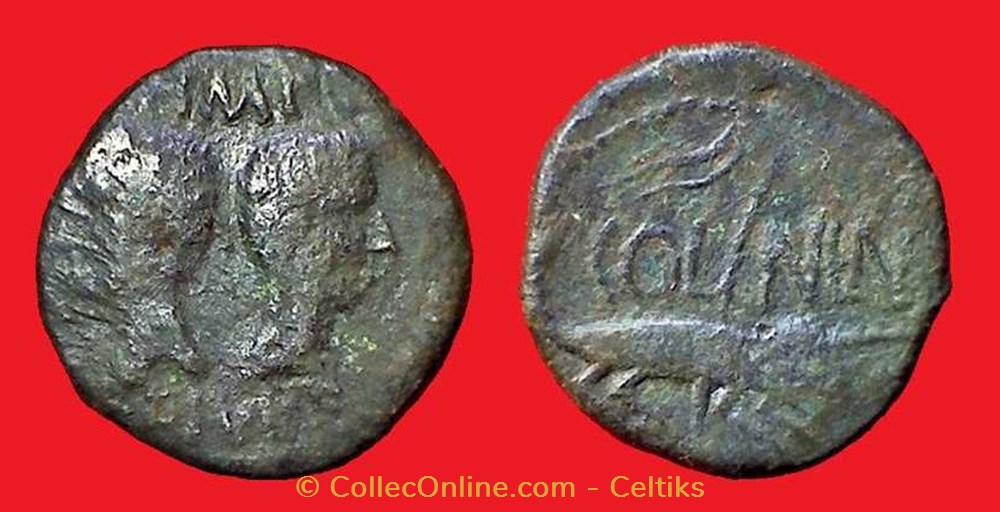 monnaies antiques a celtes colonie de nimes type 2
