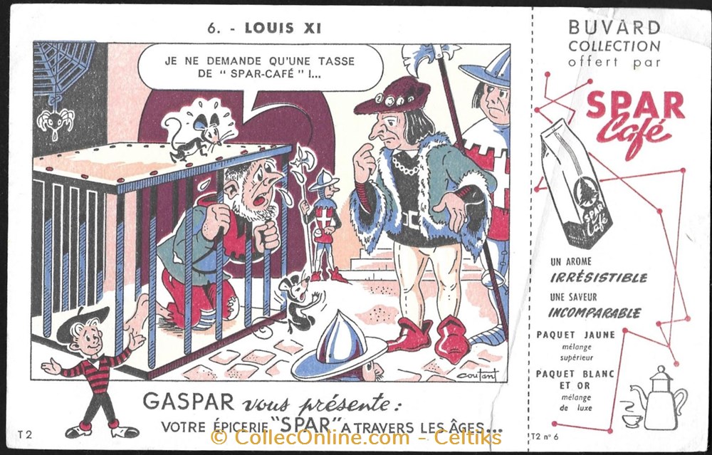 buvard - café SPAR objets publicitaires buvards buvard cafe spar