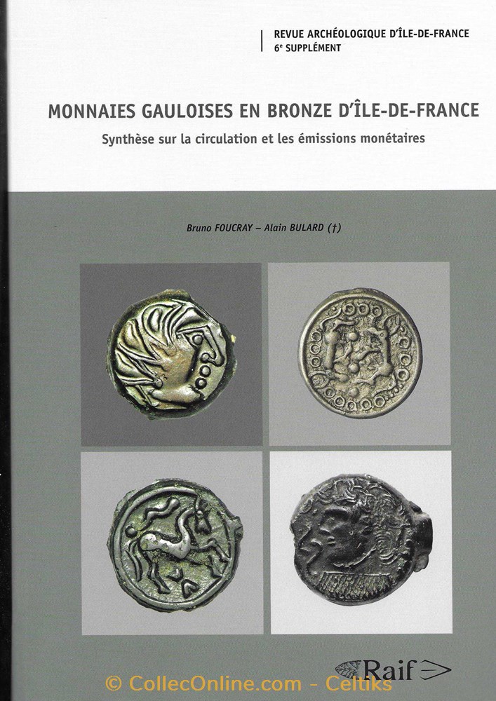 MONNAIES GAULOISES EN BRONZE D'ILE DE FRANCE livres ouvrages etudes monnaies gauloises en bronze ile de france